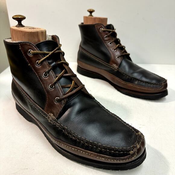FULLY RESOLED Rancourt & Co Harrison Ranger Boot Brown Fleece Lined Maine USA 12 main image 6